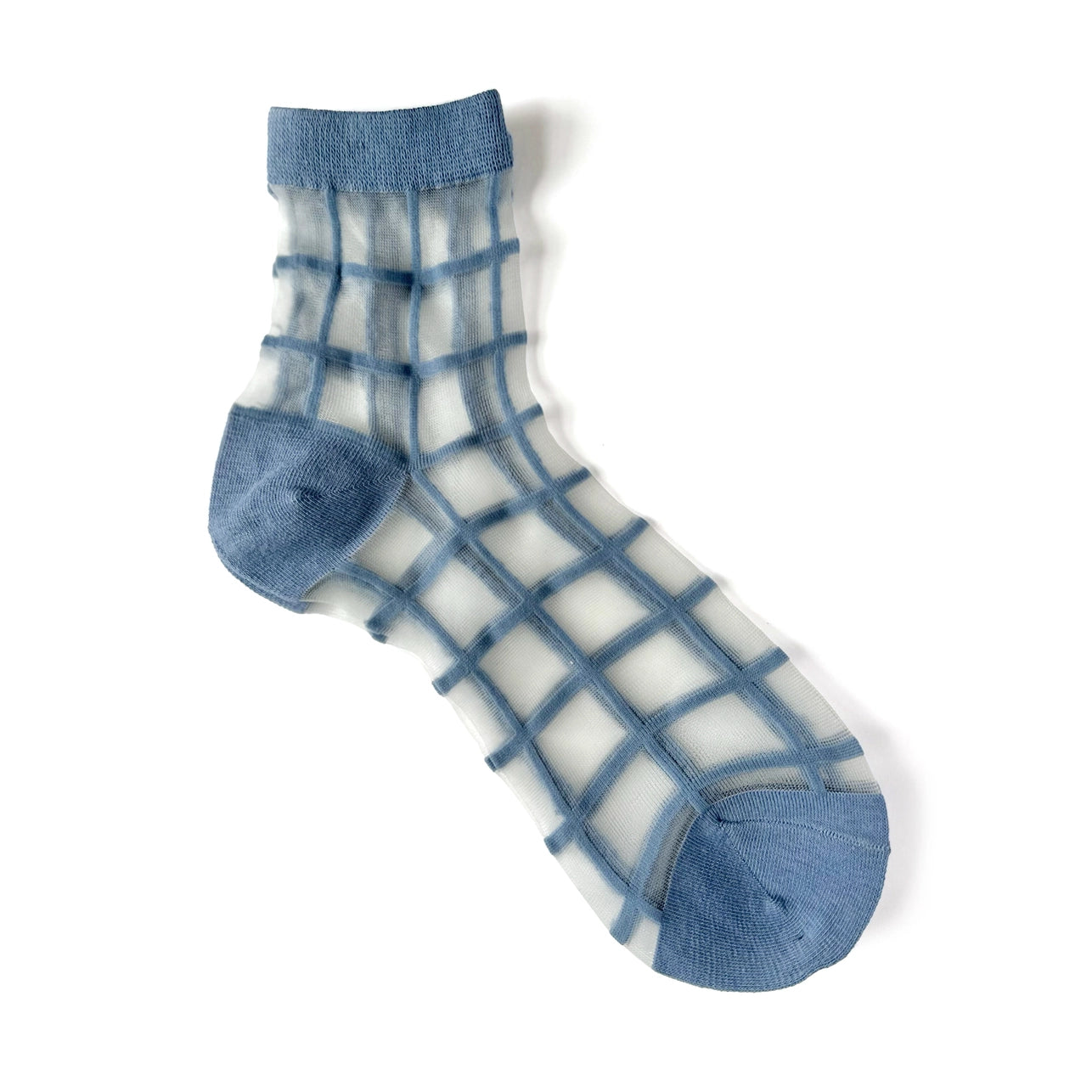 Grid Socks - Blue