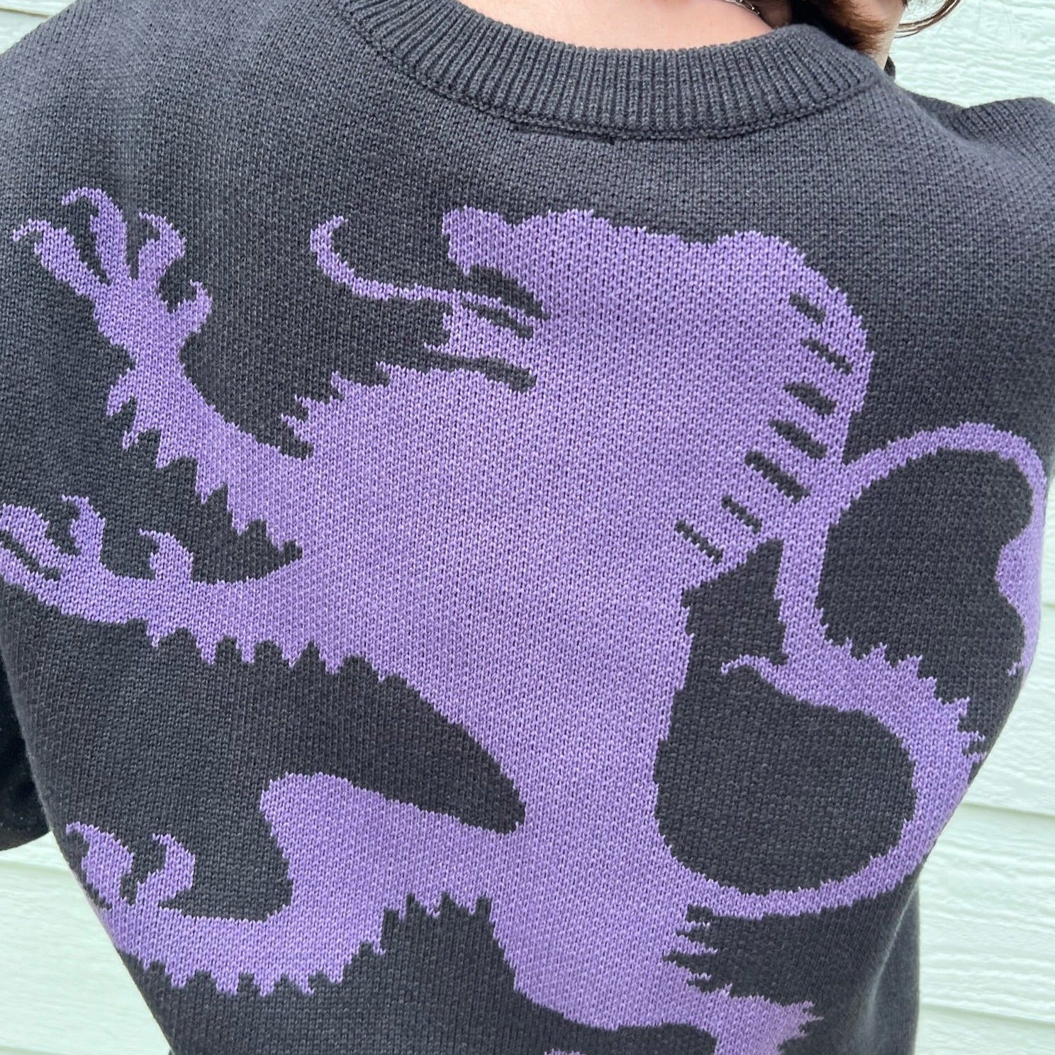 Jacquard Knit Sweater - Rampant Lion