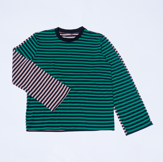 Kurdt Long Sleeve - Green/Pink