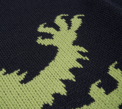 Jacquard Knit Sweater - Rampant Lion