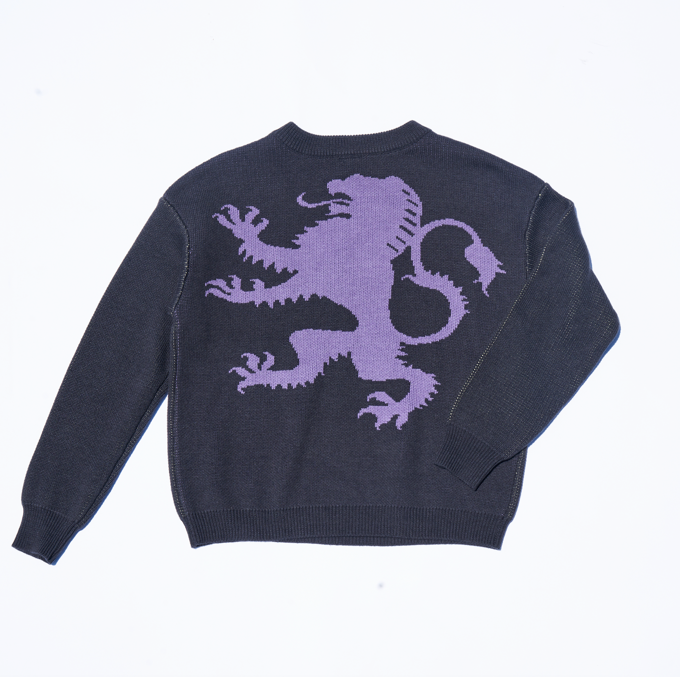 Jacquard Knit Sweater - Rampant Lion