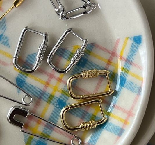 Carabiner Hoop Earrings