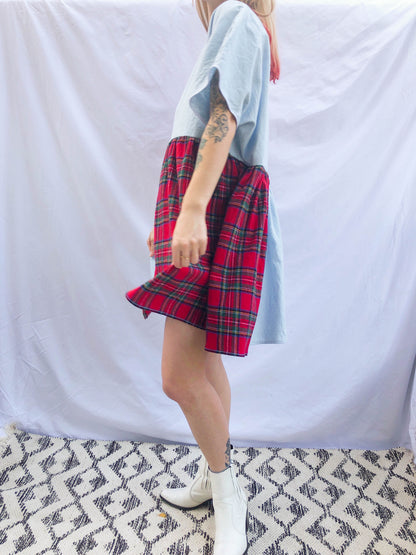 tartan mini dress